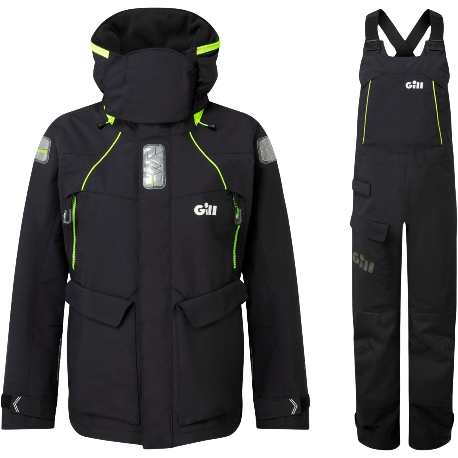 2026 Gill Womens OS2 Offshore Jacket & Trouser Sailing Suit GWOOJATCSB - Black